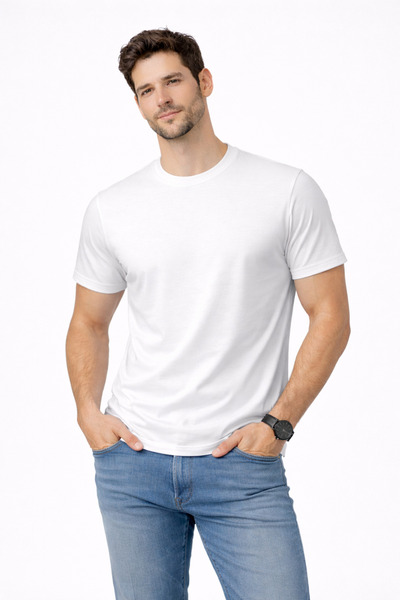 WE&ME Men's 100% Organic Daily Wear Basic Regular Cut
