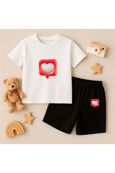 genosha Μπλουζάκι Σορτς Παιδικό Σετ 100% Βαμβάκι Άνετη Εφαρμογή Καθημερινό Χα...