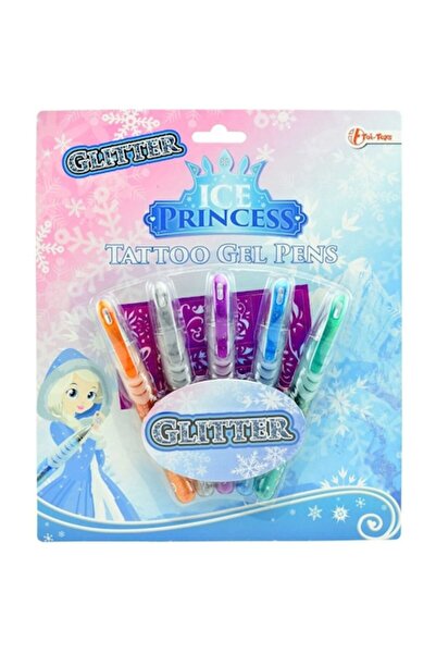 Toi-Toys Set of 5 Gel Pens for Tattoos Ice Princess Tattoo