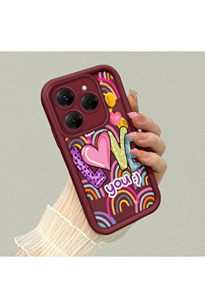 CHICASELUX حافظة هاتف من مادة السيليكون مضادة للسقوط بنمط القلب متوافقة مع ها...