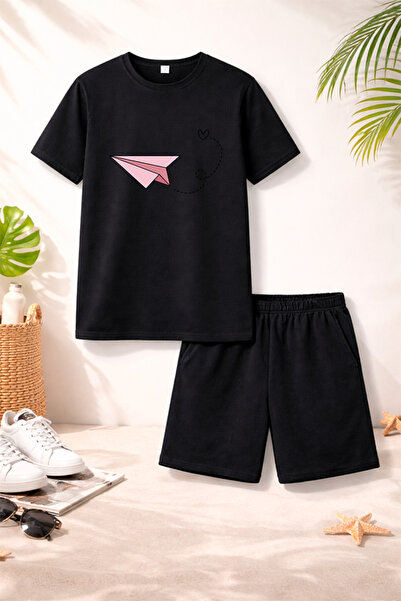 genosha Μπλουζάκι Σορτς Παιδικό Σετ 100% Βαμβάκι Άνετη Εφαρμογή Καθημερινό Χα...