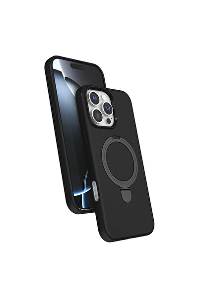 eco port iPhone 16 Pro Max Regal Magsafe Stand Cover - Black