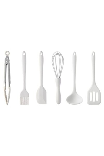 Avaleea Set de 6 ustensile de bucătărie, silicon+oțel inoxidabil, rezistente ...