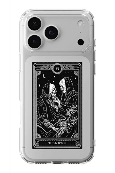 Multitronic حافظة شفافة مطبوعة بتصميم The Lovers متوافقة مع هاتف iPhone 17 Pr...