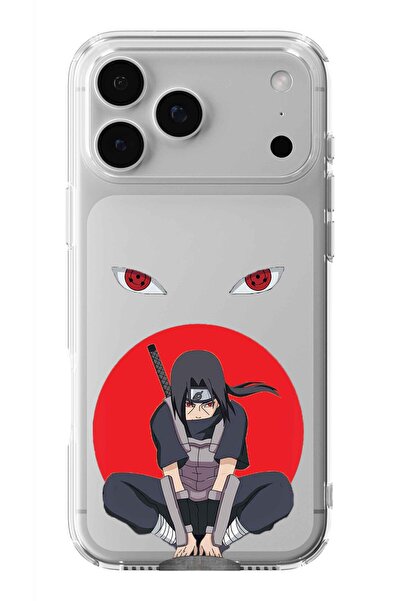 Multitronic حافظة شفافة مطبوعة بتصميم أوتشيها إيتاتشي متوافقة مع آيفون 17 برو