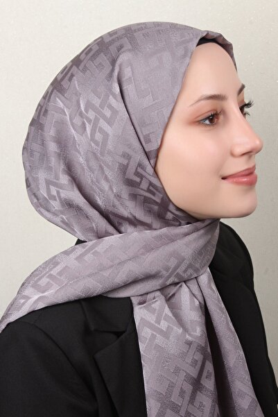 Eşarppark Armine Jakar İpeksi Şal 3110-9 Füme