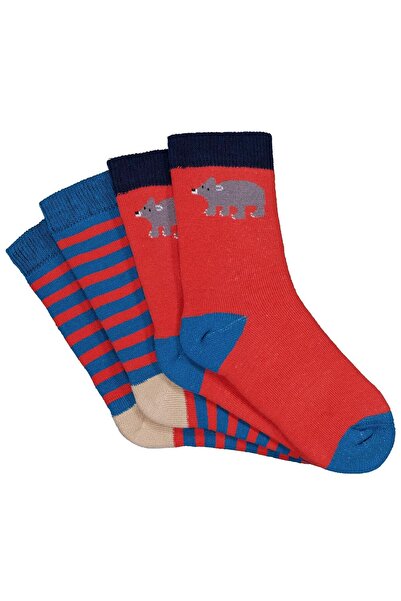 Civil Boys Bear Havlu 2'li 2-12 Yaş Erkek Soket Çorap - Standart 10-11 Yaş