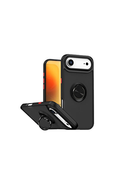 eco port iPhone 17 Air Montreal Ring Silicone Cover - Black