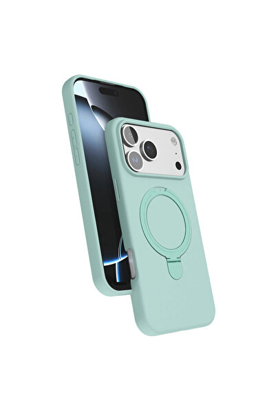 eco port غطاء حماية آيفون 17 برو ريجال مع حامل ماج سيف - أخضر مائي
