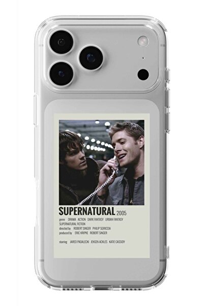 Multitronic حافظة شفافة مطبوعة بتصميم ملصق Supernatural Palaroid متوافقة مع ه...