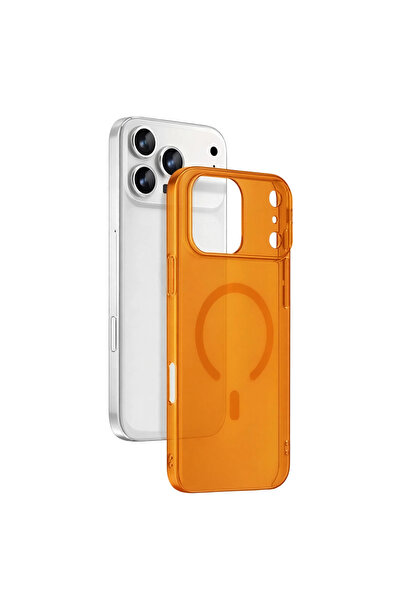 eco port iPhone 17 Pro Combo Hard Transparent Magsafe Cover - Orange