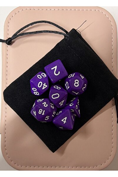 zerzembe DND Frp Zar Seti 7li Set Dnd Zarı Dungeons And Dragons Masaüstü Oyun...