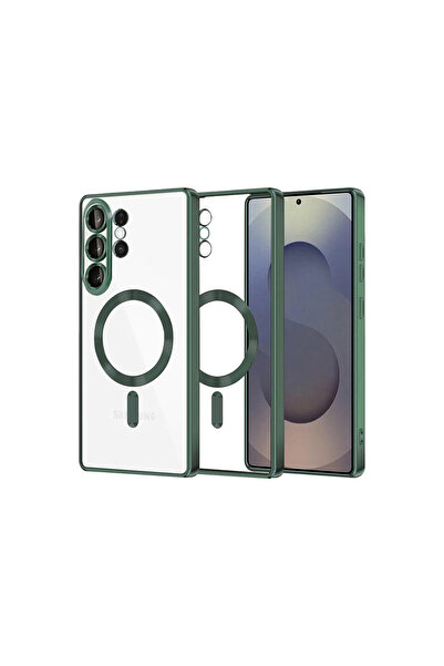 eco port غطاء سامسونج جالاكسي S26 ألترا كروس مغناطيسي آمن - أخضر داكن