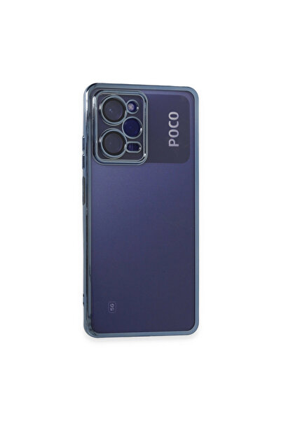 eco port حافظة ريدمي نوت 12 برو 5G من السيليكون مع حماية للكاميرا - أزرق فاتح