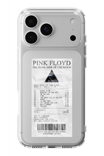Multitronic حافظة شفافة مطبوعة بتصميم ألبوم بينك فلويد متوافقة مع هاتف آيفون ...
