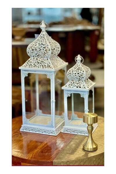 AZOZ MERCHLY مجموعة فوانيس رمضانية أنيقة للزينة