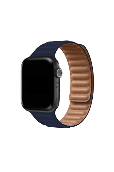 eco port حزام ساعة متوافق مقاس 38 ملم (ليس ساعة) - أزرق داكن