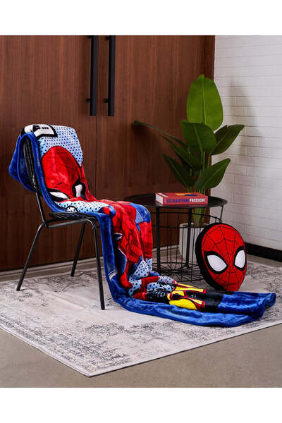 REDTAG Blue Spiderman Kids Blanket (Single Size)