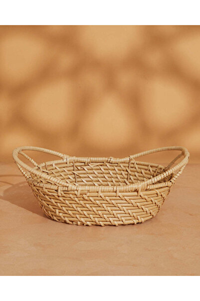 REDTAG سلة بيضاوية بنية اللون