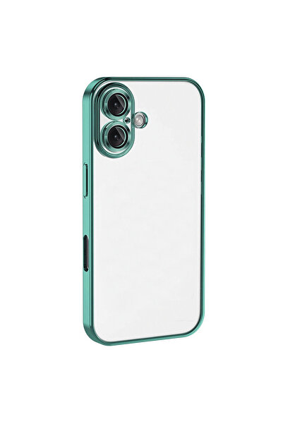 eco port iPhone 16 Case with Camera Protection Lens Silicone - Turquoise