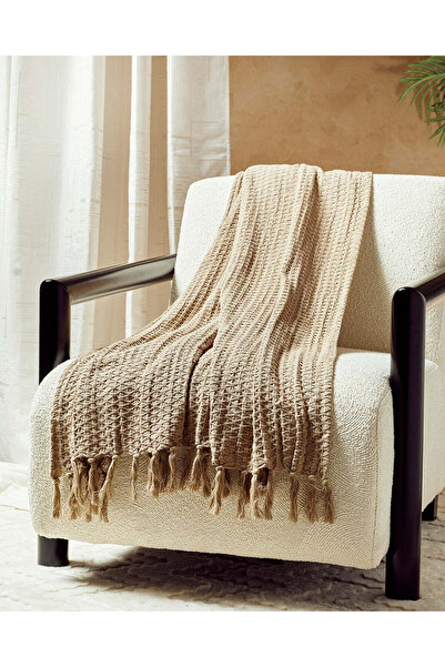 REDTAG بطانية منسوجة بيج