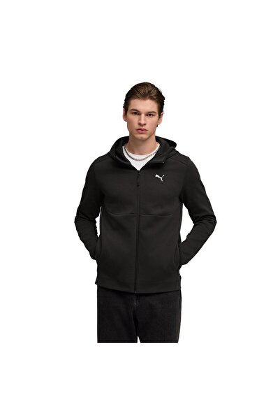 Puma سترة رجالية كاملة السحاب من تيك 692185-01 باللون الأسود