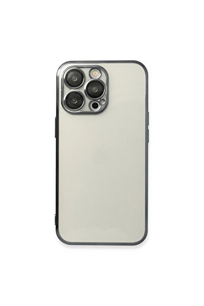 eco port iPhone 14 Pro Case with Camera Protection Lens Silicone - Black