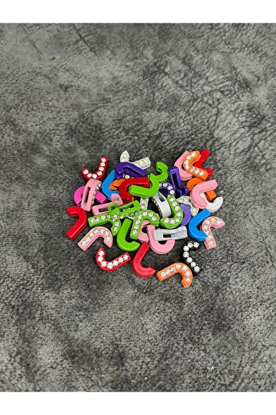 Mos Tespih 40 de bucăți litera J, culori mixte, cu litere brodate cu pietre, ...