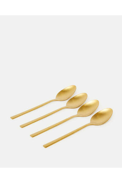 REDTAG طقم ملاعق عشاء ذهبية (4 قطع)