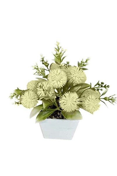 huitich Plastic Hair Ball in Mini Ceramic Yellow