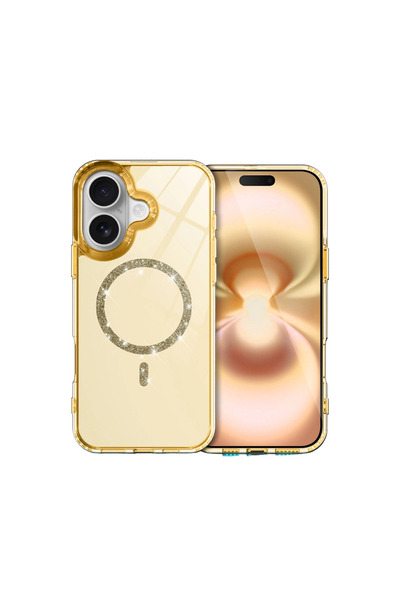 eco port غطاء آيفون 16 لايف دايموند ماج سيف - أصفر