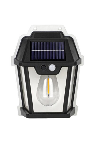 ZanaCasei Lampă de perete solară pentru exterior cu senzor de mișcare și senz...