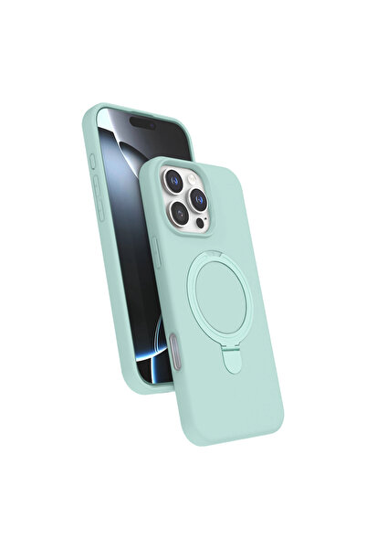 eco port iPhone 16 Pro Max Regal Magsafe Stand Cover - Aqua Green