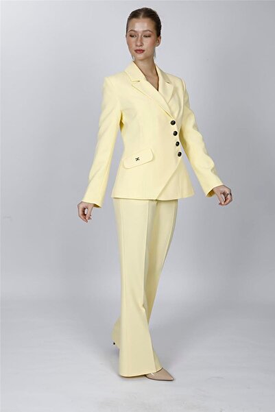 ÖNDER ÖZSOY Men's Collared Asymmetrical Double-Breasted Jacket & Women's Span...