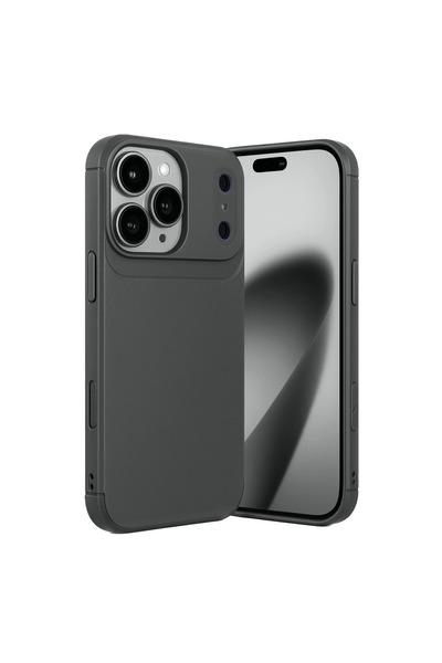 eco port iPhone 17 Pro Auto Focus Carbon Cover - Gray