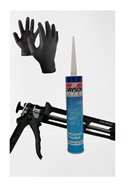 DAYSON PU MASTİK SLİKON YAPIŞTIRICI SİYAH 280 ML SİLİKON TABANCASI+ELDİVEN