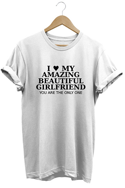 remonz I Love My Amazing Beautiful Girlfriend Written T-Shirt–Romantic Lover ...