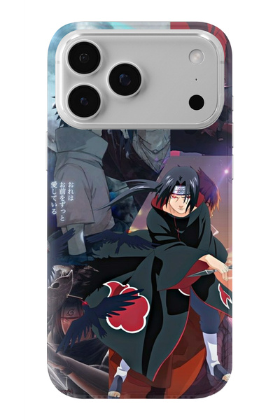 Multitronic حافظة شفافة مطبوعة بتصميم أوتشيها إيتاتشي متوافقة مع آيفون 17 برو