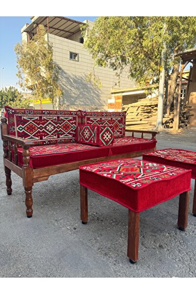 Seç Şark Köşesi Ahşap Sedir