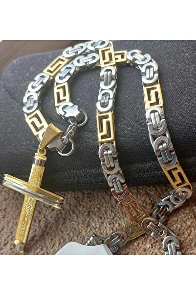 Mihasem Plated INOX Chain and Medallion