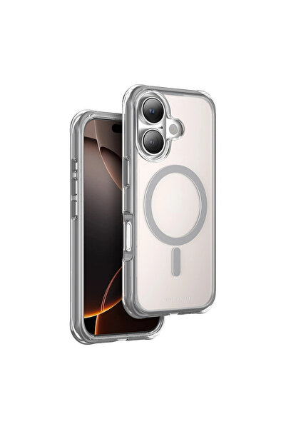 eco port غطاء آيفون 16 هالك ماج سيف - رمادي تيتان