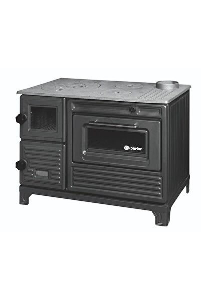 PARLAR Fırınlı Kuzine Soba | Döküm Ateş Hazneli | Yaylı Kapak | Odun & Kömür ...