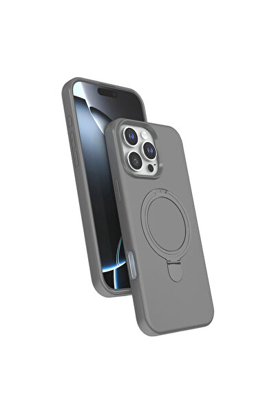 eco port iPhone 16 Pro Regal Magsafe Stand Cover - Titan Gray