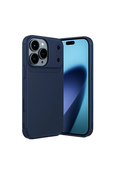 eco port iPhone 17 Pro Auto Focus Carbon Cover - Navy Blue