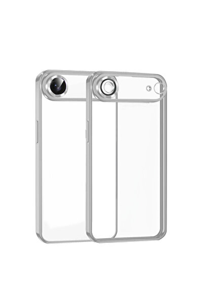 eco port iPhone 17 Air Silicone Case with Camera Protection Lens - Silver