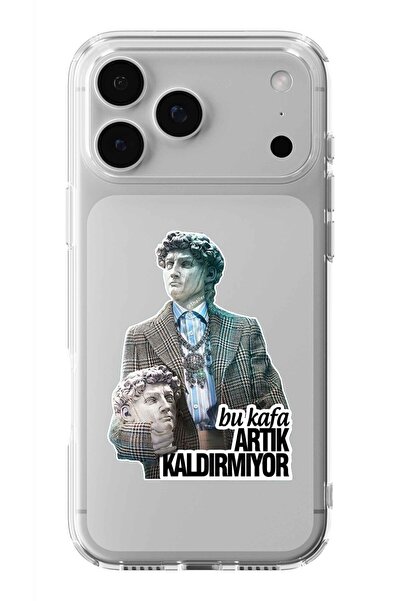 Multitronic حافظة شفافة مطبوعة بتصميم "هذا الرأس لا يتحرك أبدًا" متوافقة مع i...