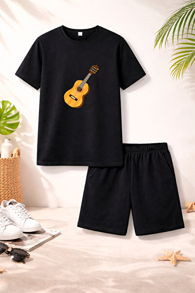 genosha T-Shirt Shorts Kids Set 100% Cotton Comfortable Cut Casual Cute Print...