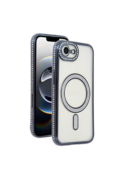 eco port iPhone 16E Joke Simli Magneticsafe Case - Black