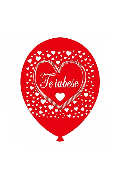 MP Mirific Party Set of 20 balloons, I love you print, red, 30 cm