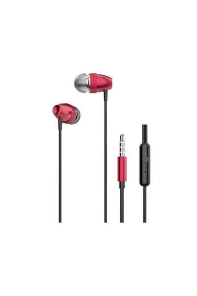 OEM Căști intraauriculare cu microfon, jack 3,5 mm, bass puternic, roșii